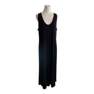 ELIZABETH AND JAMES Black Sleeveless Maxi‎ Dress Relaxed Fit Vacation Size XL